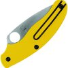 Spyderco Penknife Lightweight Yellow Serrated