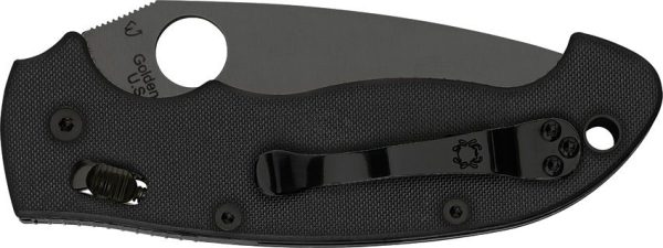 Spyderco Manix2 XL Black DLC CPM-S30V Folding Knife