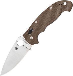 Spyderco Manix 2 XL CPM Cru-Wear Brown Canvas Micarta