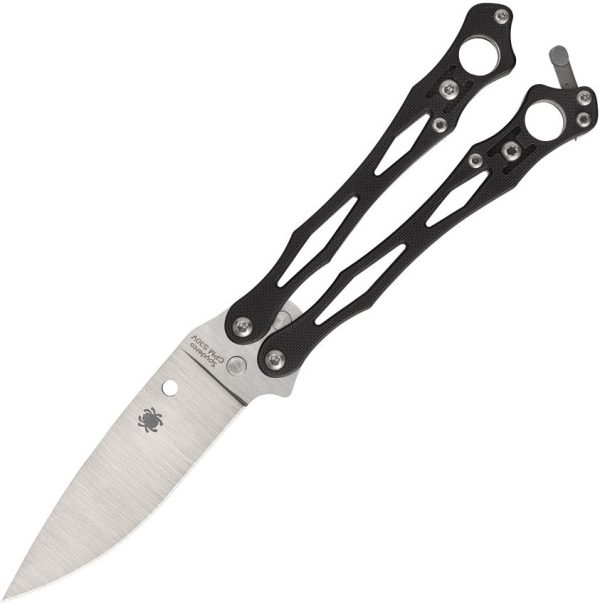 Spyderco SmallFly 2 Balisong CPM-S30V Black G-10