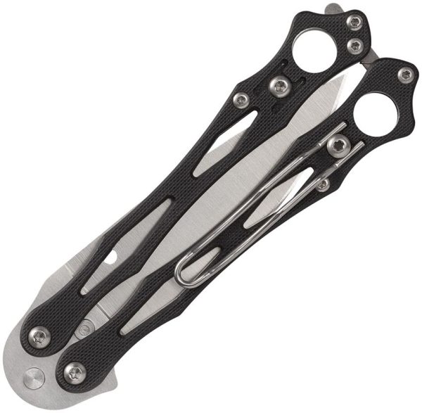 Spyderco SmallFly 2 Balisong CPM-S30V Black G-10