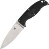 Spyderco Enuff 2 Fixed Blade - Black FRN VG-10
