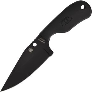 SCFB48PBBK.jpg Spyderco Subway Bowie LC200N Black Blade - FRN
