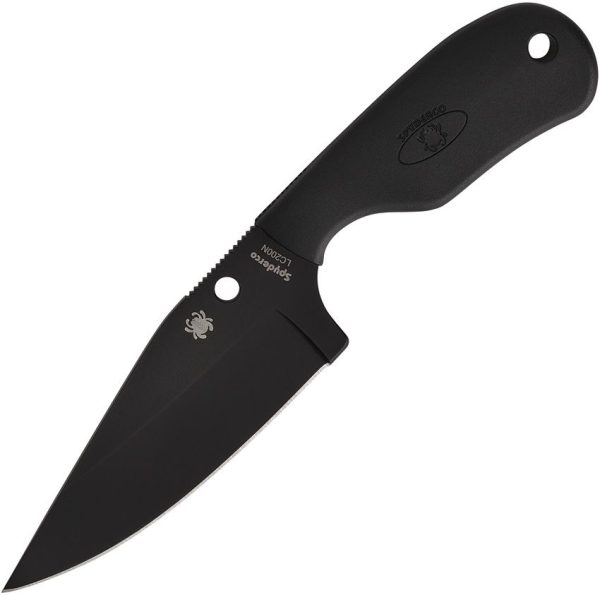 SCFB48PBBK.jpg Spyderco Subway Bowie LC200N Black Blade - FRN
