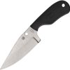 Spyderco Subway Bowie Fixed Blade - Black FRN Handle