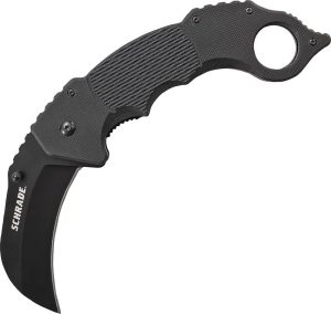 Schrade Karambit Linerlock - Black G-10 Handle