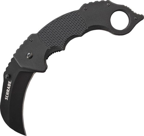 Schrade Karambit Linerlock - Black G-10 Handle