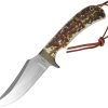 Schrade Uncle Henry Fixed Blade Knife 4" Satin Stainless Staglon
