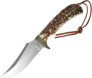 Schrade Uncle Henry Fixed Blade Knife 4" Satin Stainless Staglon