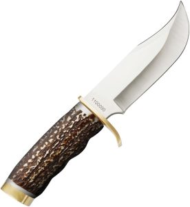 Schrade Uncle Henry Fixed Blade Knife 5.25" Staglon Handle