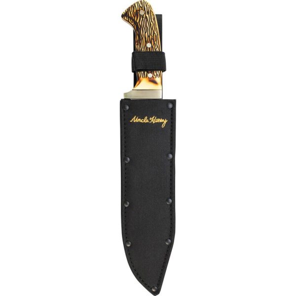 Schrade Uncle Henry Bowie 10" Fixed Blade 7Cr17MoV Staglon