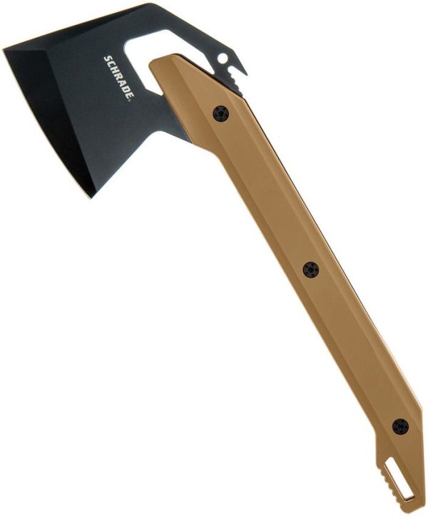Schrade Frontier Axe 12" Fixed Blade Black Oxide 3Cr13 Tan