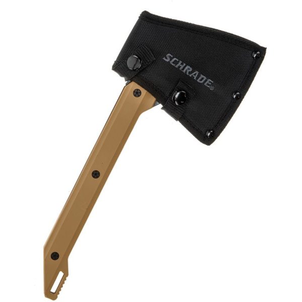 Schrade Frontier Axe 12" Fixed Blade Black Oxide 3Cr13 Tan