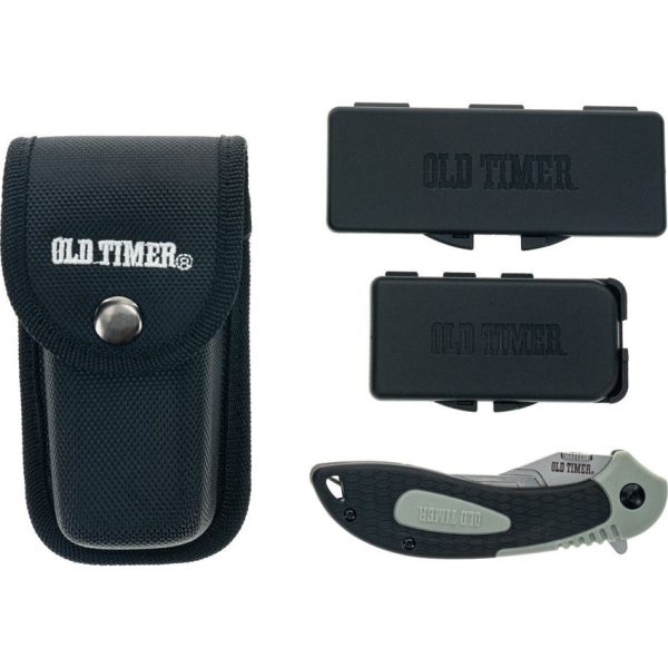 Schrade Replaceable Blade Kit Stainless Steel Gray FRN Handle