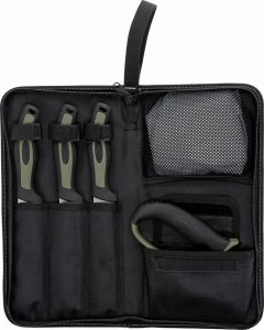 SCH1123128.jpg Schrade Lightweight Field Dressing Kit 3-Knife Fixed Blade Set