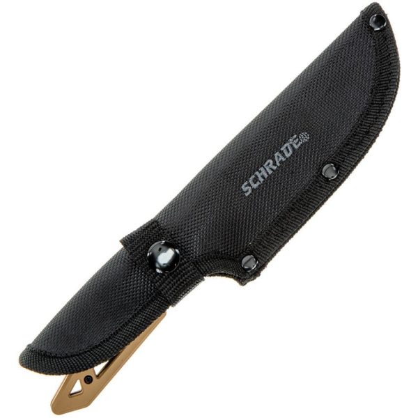 Schrade Frontier Fixed Blade Knife 4.5" Black Oxide 3Cr13
