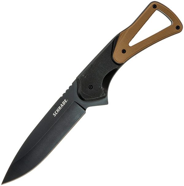 Schrade Frontier Fixed Blade 4" 9Cr18MoV Black Oxide Drop Point