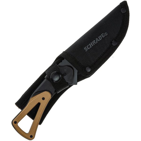 Schrade Frontier Fixed Blade 4" 9Cr18MoV Black Oxide Drop Point