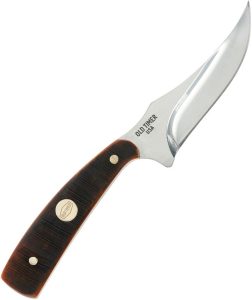 Schrade Generational Sharpfinger Fixed Blade 1095HC Steel Brown Bone