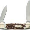 Schrade Uncle Henry Large Canoe Staglon Multi-Blade