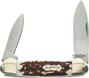 Schrade Uncle Henry Large Canoe Staglon Multi-Blade