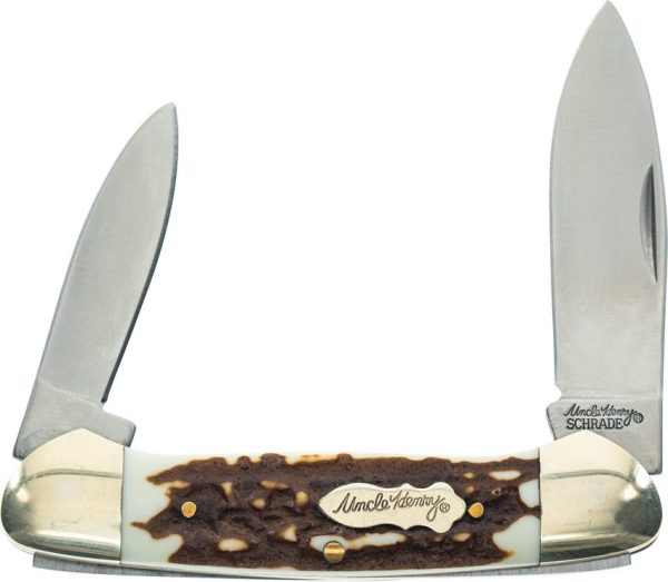 Schrade Uncle Henry Large Canoe Staglon Multi-Blade