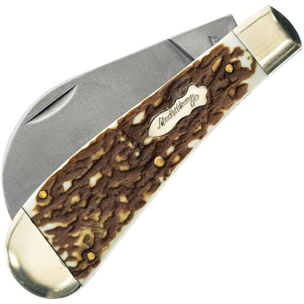 SCH1135996_add_01.jpg Uncle Henry Hawkbill Pruner Folding Knife 4" Staglon Handle