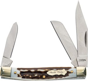 Schrade Uncle Henry Junior 3-Blade Staglon Knife