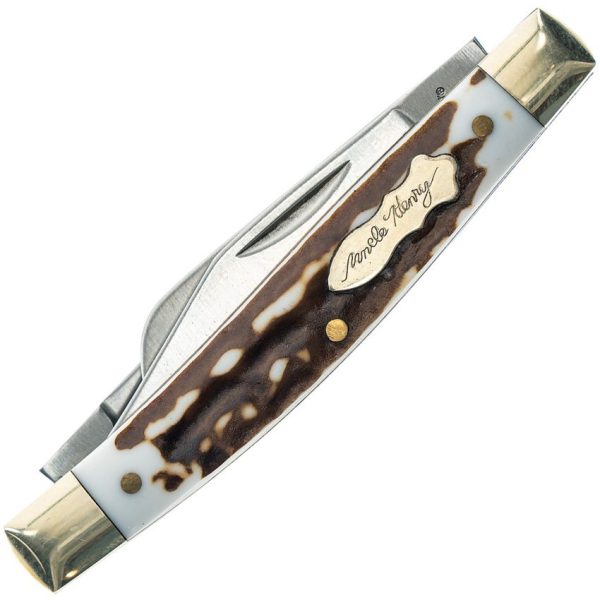 Schrade Uncle Henry Junior 3-Blade Staglon Knife