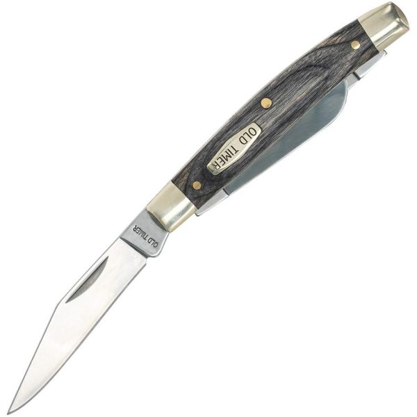 Schrade Heritage Middleman Folding Knife D2 Steel Black Wood