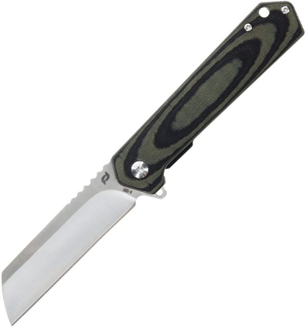 Schrade Lateral Framelock - Black/Green G10 Sheepsfoot