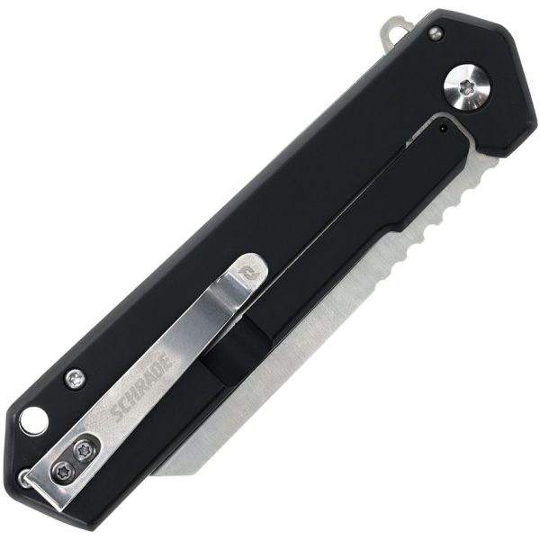 Schrade Lateral Framelock - Black/Green G10 Sheepsfoot