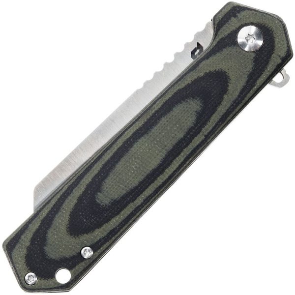 Schrade Lateral Framelock - Black/Green G10 Sheepsfoot