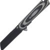 Schrade Lateral Framelock - Black/White G10 Sheepsfoot