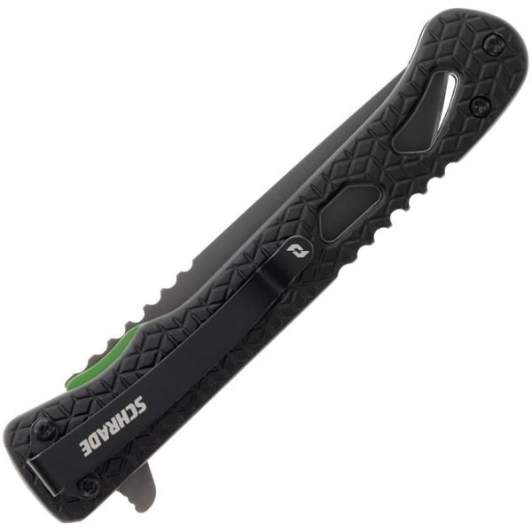 Schrade Inert CLR Linerlock Tanto - Gray Titanium AUS-10A