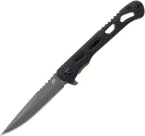 Schrade Inert CLR Linerlock Folding Knife - Black Aluminum