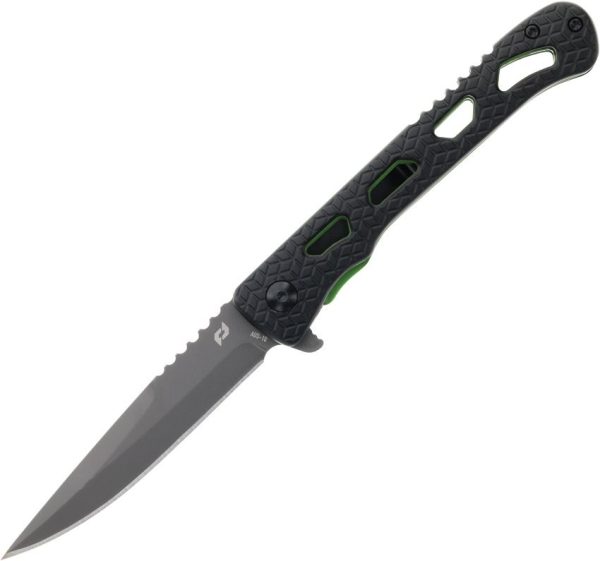 Schrade Inert CLR Linerlock Folding Knife - Black Aluminum