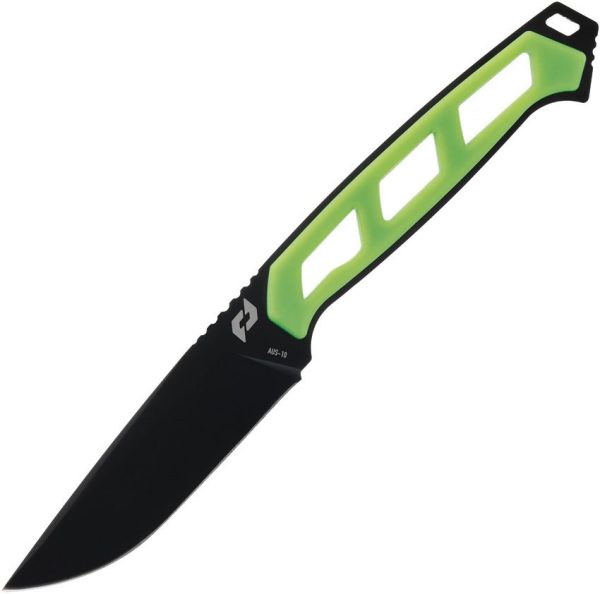 Schrade Isolate Drop Point Fixed Blade - Green Handle