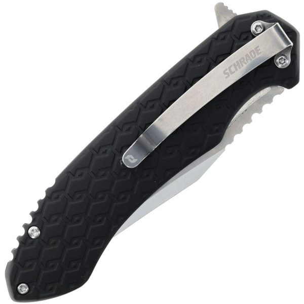 Schrade Scramble Linerlock - Black Aluminum Handle