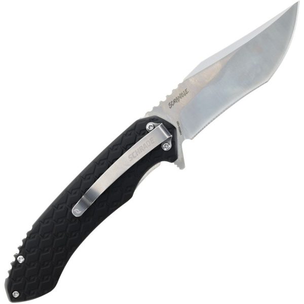 Schrade Scramble Linerlock - Black Aluminum Handle