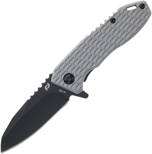 Schrade Tenacity Linerlock - Gray Aluminum Handle