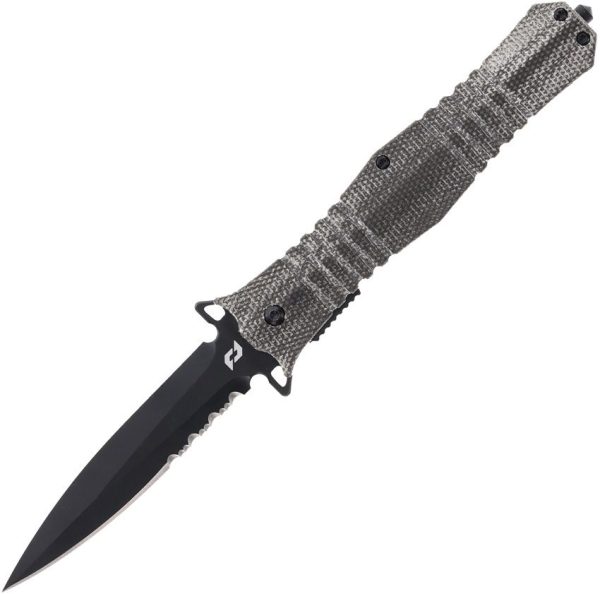 Schrade Infiltrate Linerlock - D2 Dagger Blade with Glass Breaker