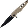 Schrade Kinetic Linerlock Tan - Black Oxide AUS-8