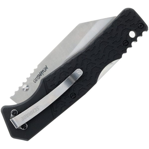 Schrade Ultimatum Lockback Black G10 Knife