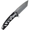 Schrade Ventricle Framelock Black Partially Serrated