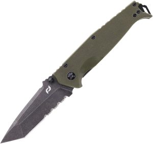 Schrade Melee Assisted Opening Black Tanto Green