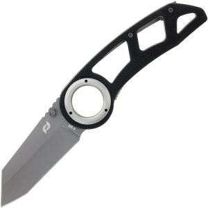 Schrade Torsion Linerlock Finger Ring Black G10