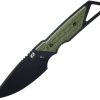 Schrade Outback Fixed Blade - OD Green AUS-8 Knife