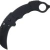 Schrade Boneyard Linerlock Folding Knife 3" Karambit Black G10