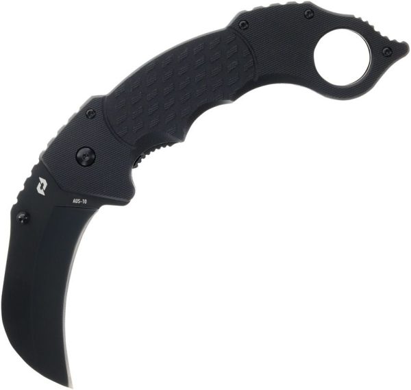 Schrade Boneyard Linerlock Folding Knife 3" Karambit Black G10